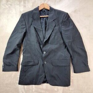 Hardwick Clothes Blazer Mens 36S Blue 2 Button Single Vent Made USA Sport Coat
